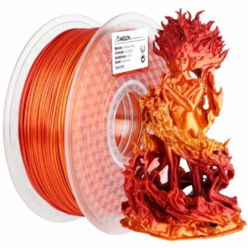 Mehrfarbiges glänzendes PLA-Filament – Gold-Rot