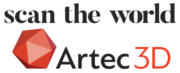 Logo Scan the world und Artec 3D