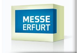 Logo der Messe Erfurt - Veranstalter der Rapid.Tech und Rapid.Area auf der METAV (Bild © // messe-erfurt.de) Logo Messe Erfurt