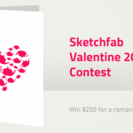 250 US-Dollar mit einer 3D-Valetinstag-Karte gewinnen