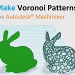 Hase in Voronoi-Muster