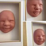 Gesicht von einem Baby aus dem 3D-Drucker