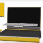 Modulares Notebook „Pangea Sun“ mit Bauteilen aus dem 3D-Drucker
