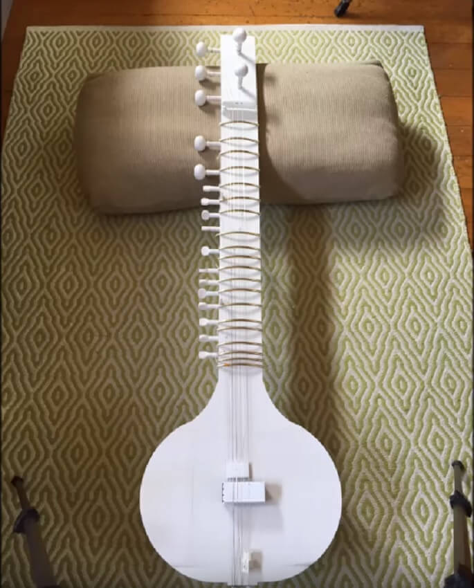 Sitar aus dem 3D-Drucker