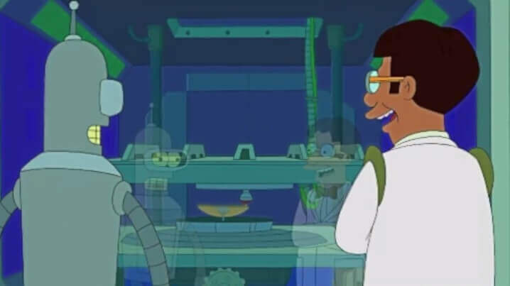 3D-Drucker bei Futurama