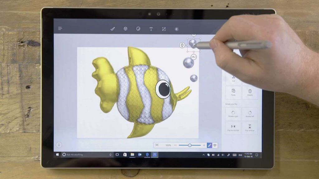 Preview für das Microsoft Paint 3D veröffentlicht 3DDrucken mit Microsoft