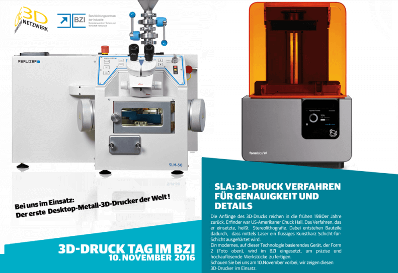 Flyer 3D-Druck Tag