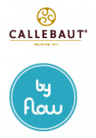 Callebaut und byflow mit Kooperation im Schokoladendruck Logo Callebaut und byflow