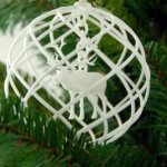 Tannenbaumkugel mit Rentier