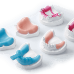 Verschiedene gedruckte Komponenten.