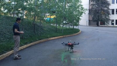 Einsatz einer Drohne