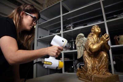 Scan einer Figur mittels peel 3d Handscanner.