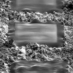 RAM-Aufnahme polierter und unpolierter Flächen.