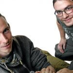 Tom Greiner-Perth und Jens Westhäuser präsentieren 3D-gedruckte Klettersteine.