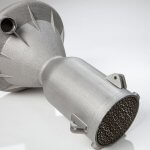 3D-gedrucktes Objekt aus 316L Edelstahl.