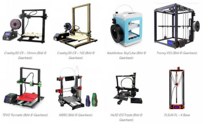 8 Einsteiger-3D-Drucker