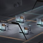 EOS 3D-Drucker in Fabrikraum.