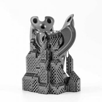 Stützstrukturen bei 3D-Druckobjekt aus Titan