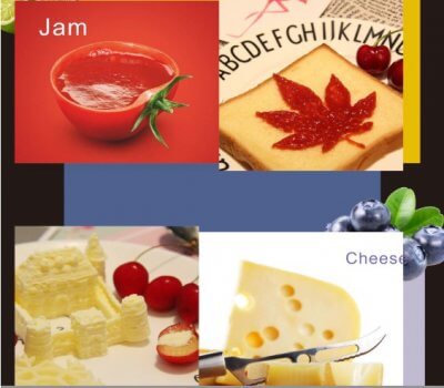 Mit SWEETIN 3D-Drucker gedruckte Lebensmittel.