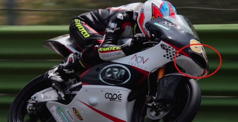 Motorrad mit Lufteinlass aus dem 3D-Drucker