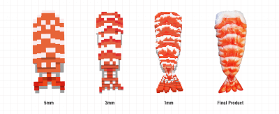 grob verpixeltes Essen