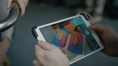 iPad von Matej, Ansicht während dem Scanvorgang