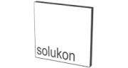 Schriftzug "Solukon" in einem Quadrat