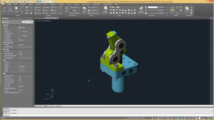 Screenshot progeCAD 2019 Professional