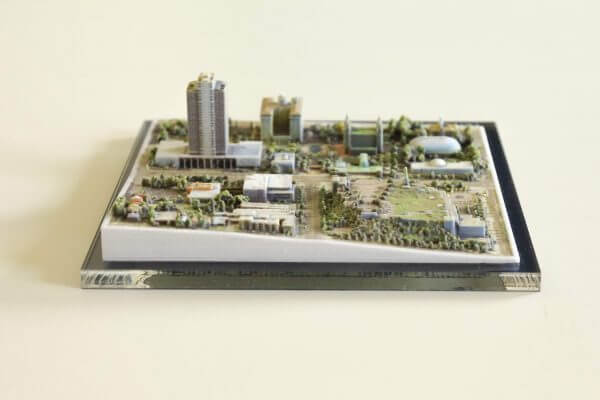 Stadtmodell aus dem 3D-Drucker