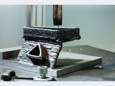 Fertiges Objekt mit WAAM entstanden