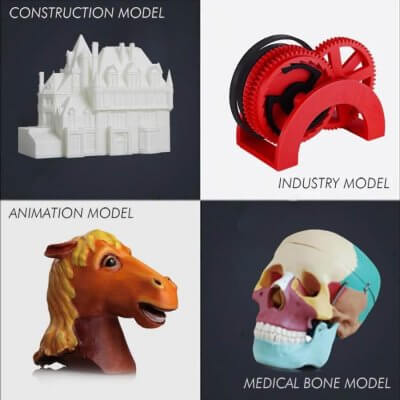 3D-Objekte aus dem JGAURORA A5X 3D-Drucker 3D-Objekte mit dem JGAURORA A5X gedruckt