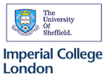3D-Druck der University of Sheffield und dem Imperial College London Logo University of Sheffield und dem Imperial College London