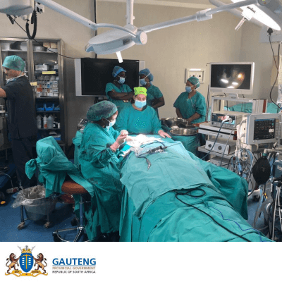 Bild aus dem Operationssaal, während der OP