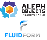 Aleph Objects und FluidForm Logo