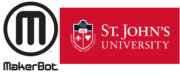 Logo der St. John's University und von MakerBot