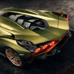 Hinteransicht Lamborghini Sián FKP 37