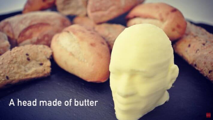 Butterkopf aus dem 3D-Drucker