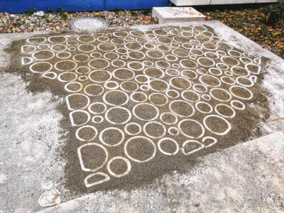 Fertige 3D-gedruckte Betonfläche