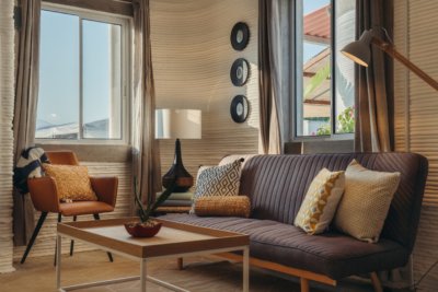 3D-gedrucktes Haus Innenansicht