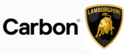 Logo Lamborghini und Carbon