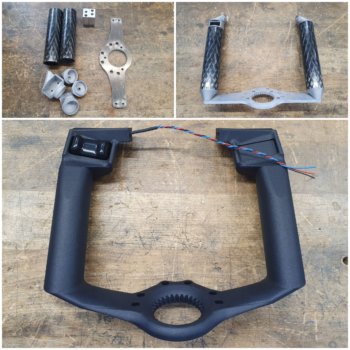 Griff vorher und 3D-gedruckt