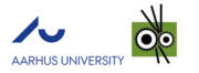 Logo der Aarhus University und Aage Vestergaard Larsen A / S