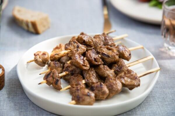 Fleischspieße Ente Memphis Meats