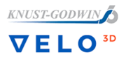 Knust-Goldwin und VELO3D Logo