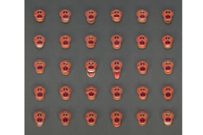 Bild einiger der gedruckten Emotionen der Hauptfigur bei Missing Link