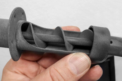Objekt aus dem Sinterit Lisa 3D-Drucker