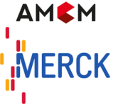AMCM und Merck Logo