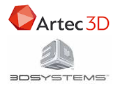 Artec 3D und 3D Systems Logo
