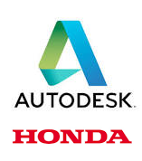 Autodesk und Honda Logo