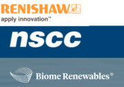 Logo Renishaw, Biome Renewables und NSCC